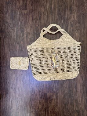 Elegant Tan Crochet Women's Bag